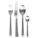 BROSTE Cutlery Hune Hammered Set S/16 Satin at Online8 Furniture Auckland NZ