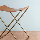 BROSTE Nola Leather Stool - Antique Copper at Online8 Furniture Auckland NZ