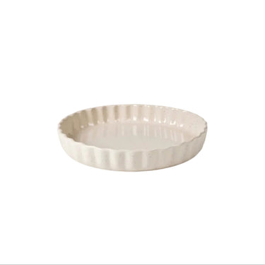 BROSTE Ovenware Vig Flan Oven Dish Medium - Beige at Online8 Furniture Auckland NZ