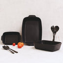 BROSTE Ovenware Vig Oven Dish Rectangular Small - Black at Online8 Furniture Auckland NZ