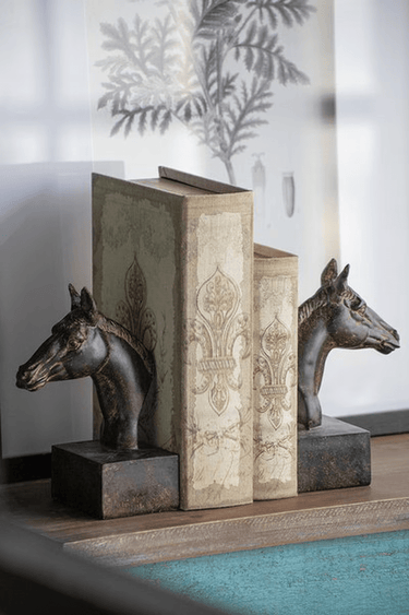 Brown Horse Bookends at Online8 Furniture Auckland NZ