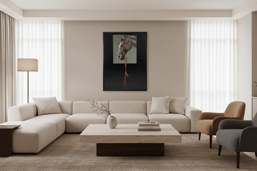 Brown Horse With Reins Canvas at Online8 Furniture Auckland NZ