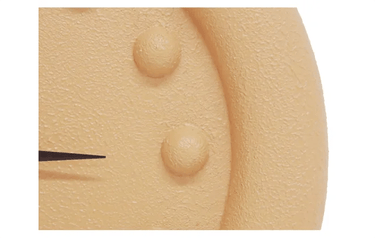Bubble Wall Clock - Textured Terracotta at Online8 Furniture Auckland NZ