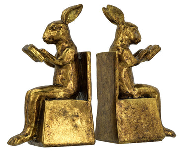 Bunny Bookends - Gold at Online8 Furniture Auckland NZ