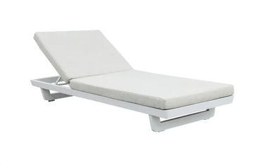 Infinity Sun Lounger - Grey & White at Online8 Furniture Auckland NZ