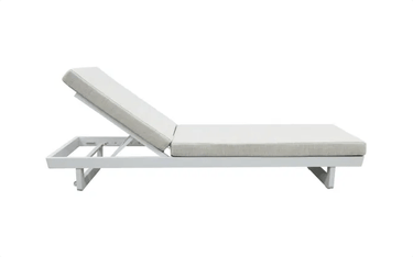 Infinity Sun Lounger - Grey & White at Online8 Furniture Auckland NZ
