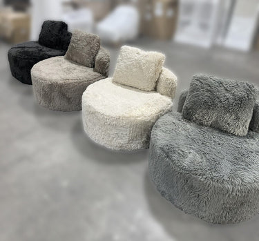 Cabana Round Accent Chair - Smoke at Online8 Furniture Auckland NZ