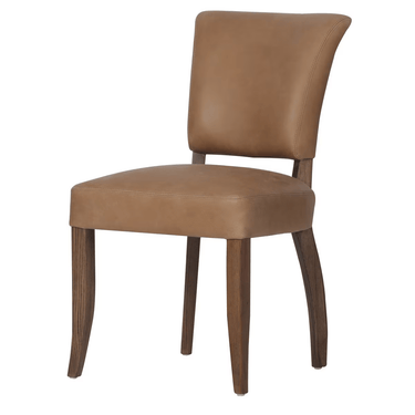 Cairo Dining Chair - Tan & Walnut at Online8 Furniture Auckland NZ
