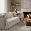 Calais 3 Seater Modular Slip Cover Sofa at Online8 Furniture Auckland NZ