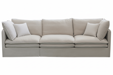 Calais 4 Pcs Slip Cover Modular Sofa with Ottoman at Online8 Furniture Auckland NZ