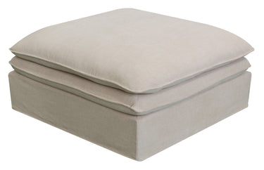 Calais Ottoman - Oatmeal at Online8 Furniture Auckland NZ