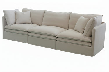 Calais Right End Slip Cover Sofa Seat - Oatmeal at Online8 Furniture Auckland NZ