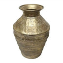 Calypso Hand Hammered Metal Urn - Gold at Online8 Furniture Auckland NZ