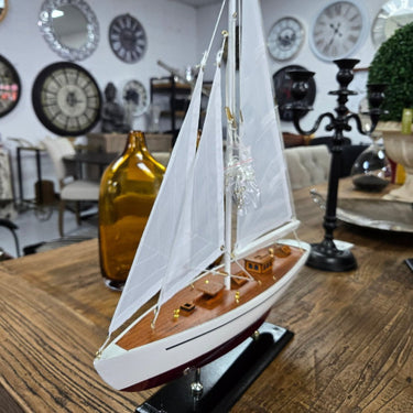 Calypso Wooden Yacht Model at Online8 Furniture Auckland NZ