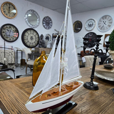 Calypso Wooden Yacht Model at Online8 Furniture Auckland NZ