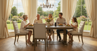 Cambria Dining Suite 6 Seater - Rustic Brown at Online8 Furniture Auckland NZ