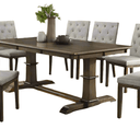 Cambria Dining Suite 6 Seater - Rustic Brown at Online8 Furniture Auckland NZ