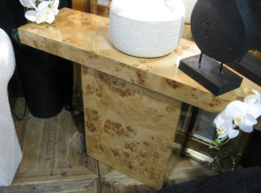 Cambridge Burl Wood Console Table at Online8 Furniture Auckland NZ