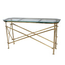 Campaign Console Table - Antique Brass at Online8 Furniture Auckland NZ