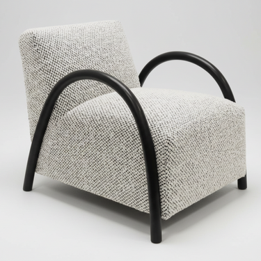Cannon Occasional Chair - Black Fleck & Oak at Online8 Furniture Auckland NZ
