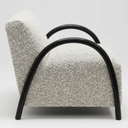 Cannon Occasional Chair - Black Fleck & Oak at Online8 Furniture Auckland NZ