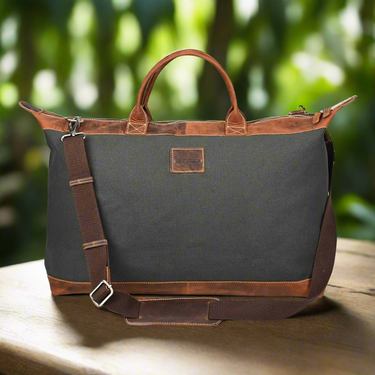 Canvas & Leather Luggage bag - The Atlas at Online8 Furniture Auckland NZ