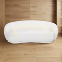 Capri Loveseat Curved Sofa - lvory at Online8 Furniture Auckland NZ