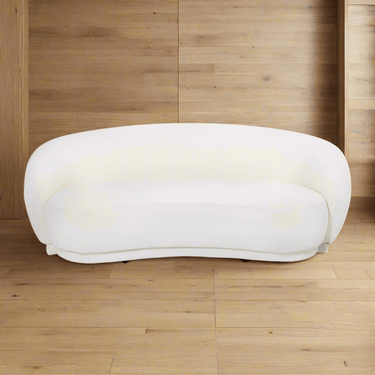 Capri Loveseat Curved Sofa - lvory at Online8 Furniture Auckland NZ