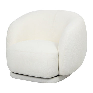 Capri Occasional Swivel Chair - lvory at Online8 Furniture Auckland NZ
