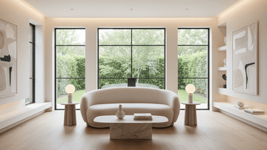 Caprice 2.5 Seat Curved Sofa - Cream at Online8 Furniture Auckland NZ