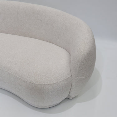 Caprice 2.5 Seat Curved Sofa - Cream at Online8 Furniture Auckland NZ