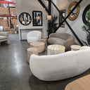 Caprice 2.5 Seat Curved Sofa - Cream at Online8 Furniture Auckland NZ