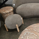 Caprice 2.5 Seater Curved Sofa in coffee, a sophisticated neutral that hides everyday wear