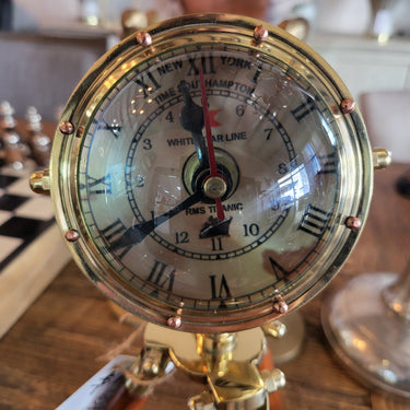 Captain's Clock on Tripod at Online8 Furniture Auckland NZ