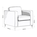 Carlo Leather Armchair at Online8 Furniture Auckland NZ