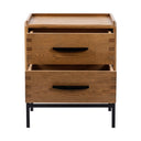 Carlton Bedside Table - 2 Drawers at Online8 Furniture Auckland NZ