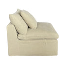 Carlton Slip Cover Modular Sofa with Reversible Chaise - Hemp at Online8 Furniture Auckland NZ