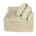Carlton Slip Cover Modular Sofa with Reversible Chaise - Hemp at Online8 Furniture Auckland NZ