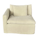 Carlton Slip Cover Modular Sofa with Reversible Chaise - Hemp at Online8 Furniture Auckland NZ