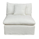Carlton Slipcover Modular Sofa with Reversible Chaise - Cloud at Online8 Furniture Auckland NZ