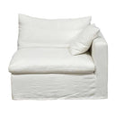 Carlton Slipcover Modular Sofa with Reversible Chaise - Cloud at Online8 Furniture Auckland NZ