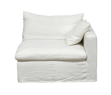 Carlton Slipcover Modular Sofa with Reversible Chaise - Cloud at Online8 Furniture Auckland NZ