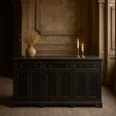 Carrington 6 Door 3 Drawer Sideboard – Antique Black at Online8 Furniture Auckland NZ