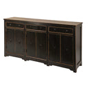 Carrington 6 Door 3 Drawer Sideboard – Antique Black at Online8 Furniture Auckland NZ