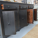 Carrington 6 Door 3 Drawer Sideboard – Antique Black at Online8 Furniture Auckland NZ