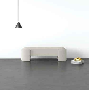 Casa Boucle Bench at Online8 Furniture Auckland NZ