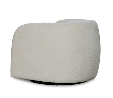 Casper Boucle Swivel Chair - Natural at Online8 Furniture Auckland NZ