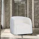 Casper Boucle Swivel Chair - Natural at Online8 Furniture Auckland NZ