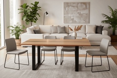 Catalina Dining Table – Messmate Timber with Resin Inlay at Online8 Furniture Auckland NZ