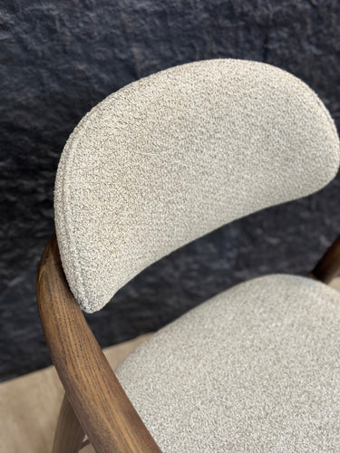 Cellini Dining Chair - Sand & Walnut at Online8 Furniture Auckland NZ